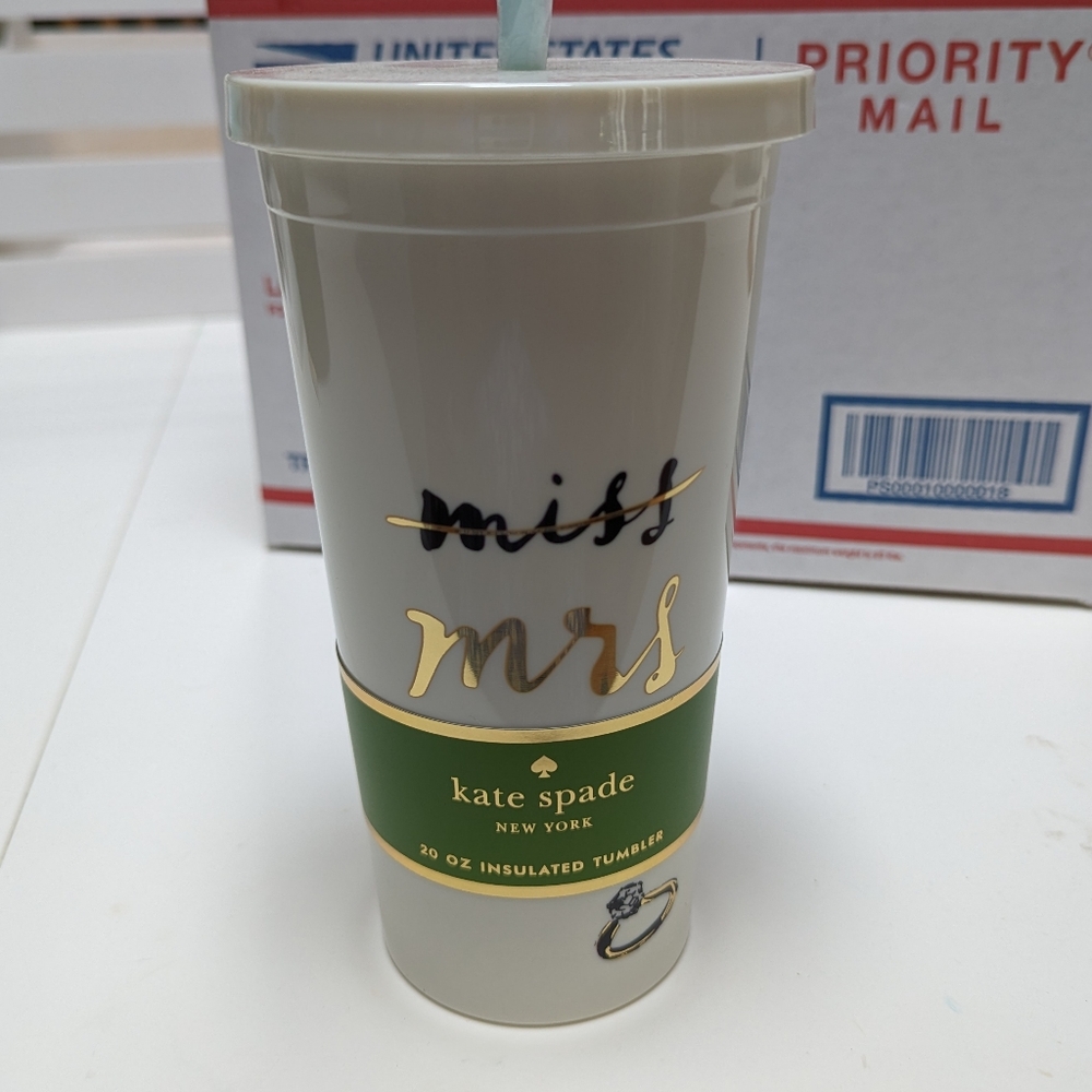 Kate Spade bride tumbler